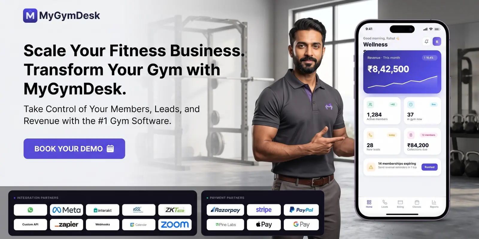 Scale your fitness business — transform your gym with MyGymDesk