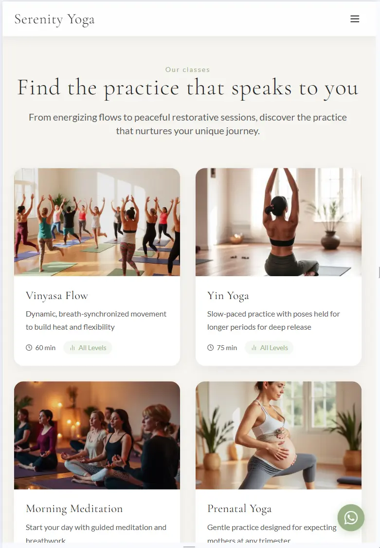 ZEN gym website template